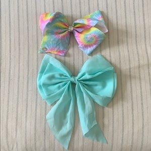 Two Hair Bows - one Justice Jojo Siwa